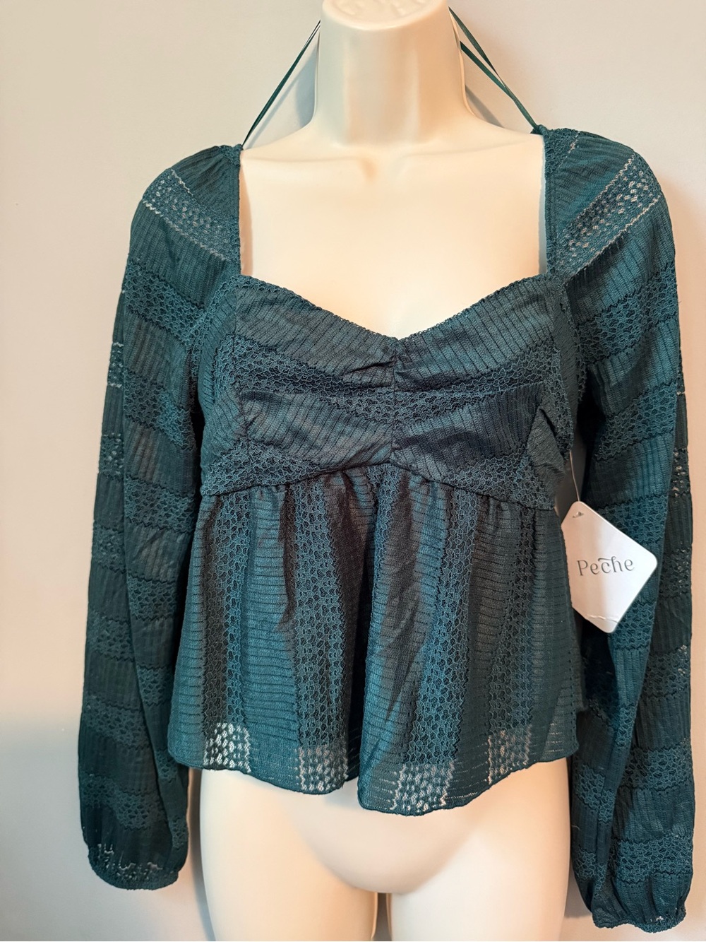 Chic Forest Green Blouse